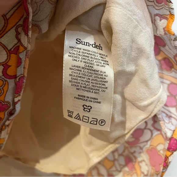 Aritzia, Sun Deh white, pink and orange dress with flower print - Picture 7 of 8